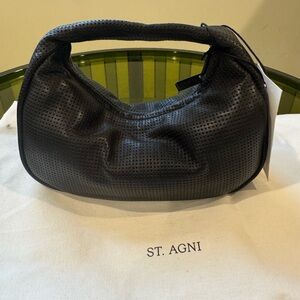 St. Agni Perforated Black Mini Bag